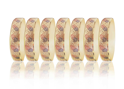 20MM Three Tone Plated Bangles